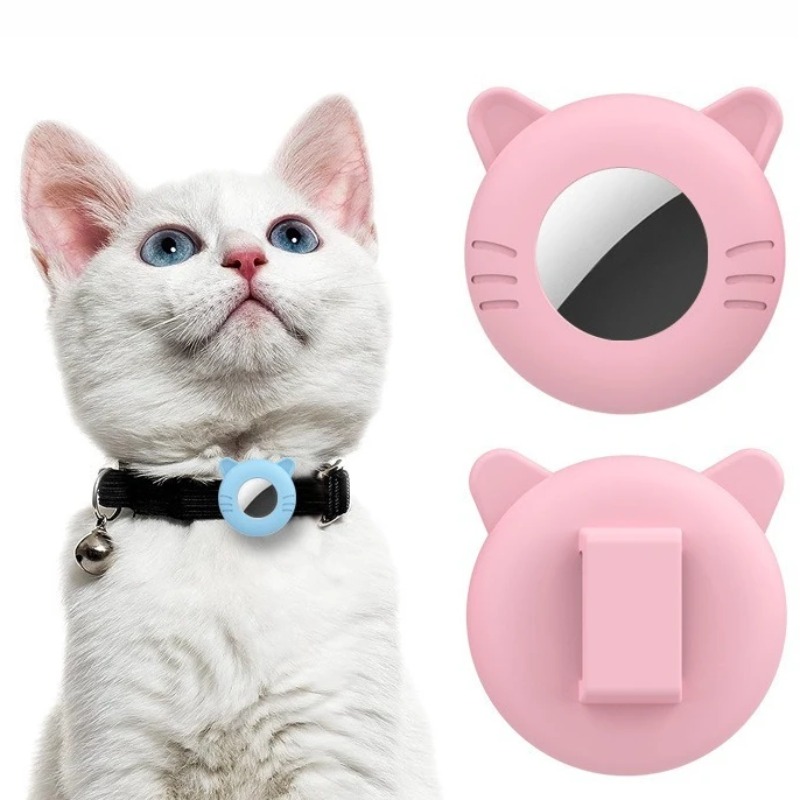 Dog Muzzle Silicone - For Airtag Cat Collar Holder Small