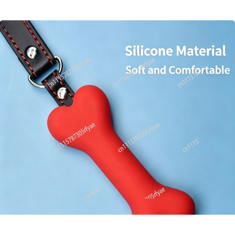 Dog Muzzle Silicone - Silicone Bone Dog Teaser Chest Strap