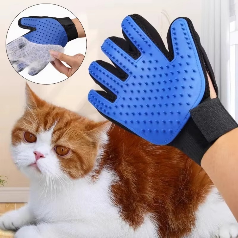 Pet Grooming Glove - Pet Cat Dog Grooming Gloves Cats