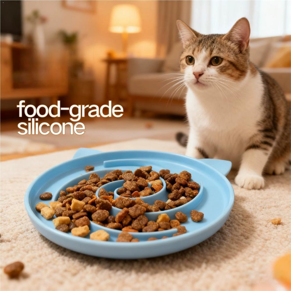 Cat Litter Mat - Pet Slow Food Bowl Maze Design