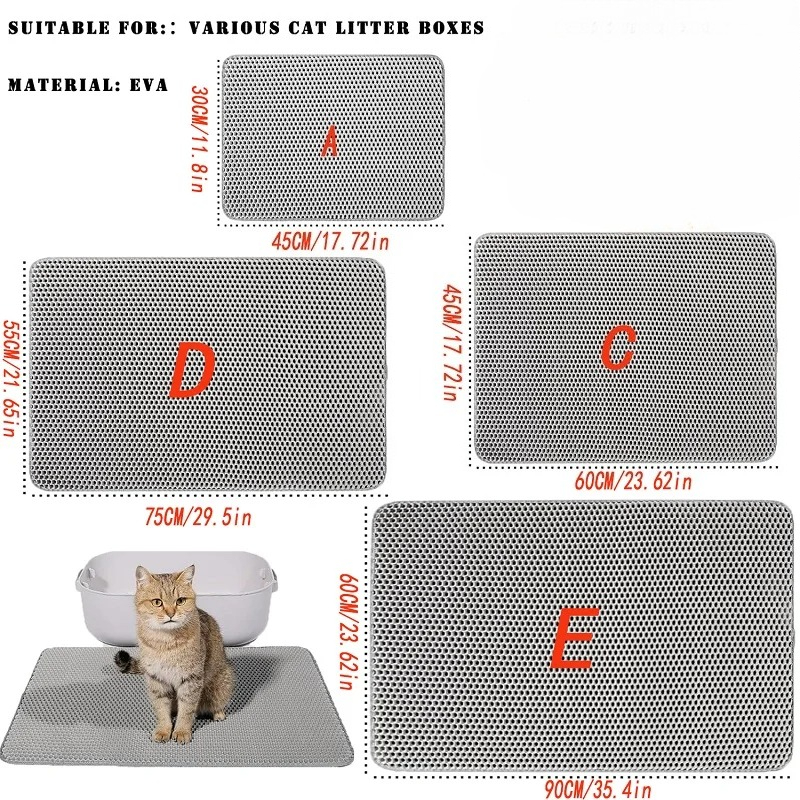 Large Size Cat Litter Mat Wate - đánh giá và giá Cat Litter Mat
