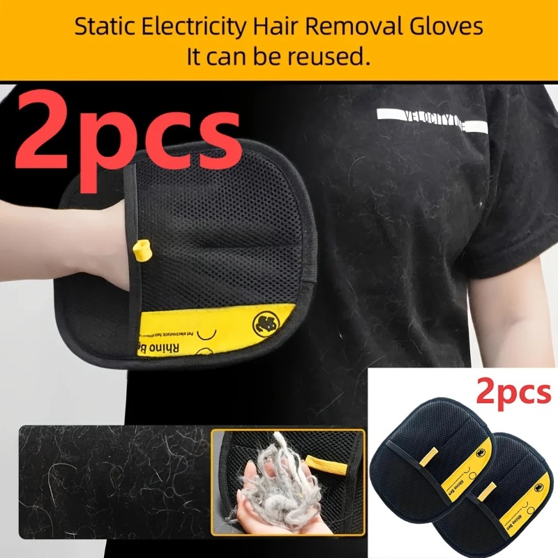 2-Piece Pet Hair Removal Glove - đánh giá và giá Pet Grooming Glove