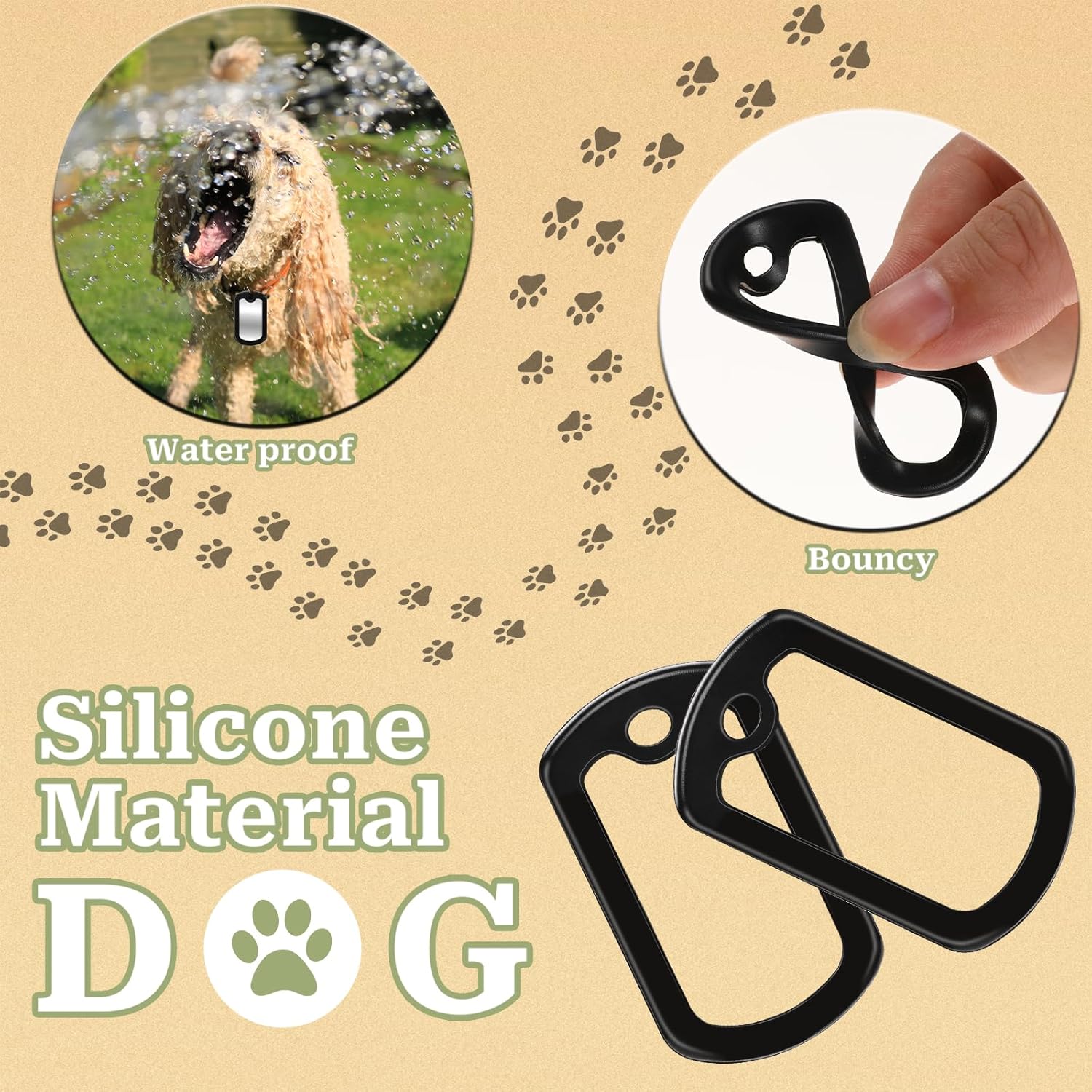 10-20Pcs Dog Tag Silicone Sile - đánh giá và giá Dog Muzzle Silicone
