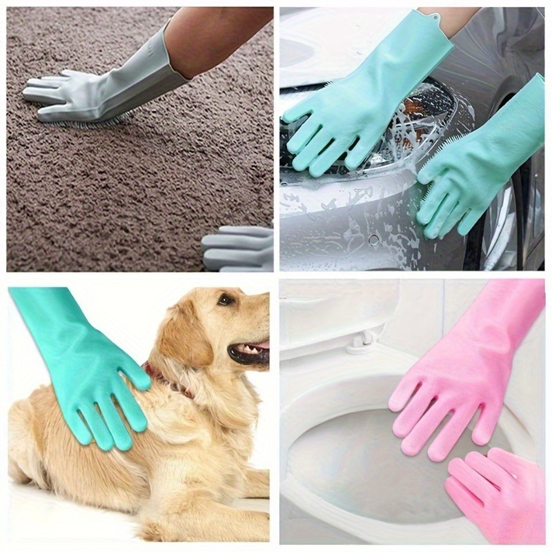 Multifunctional Silicone Pet G - đánh giá và giá Pet Grooming Glove